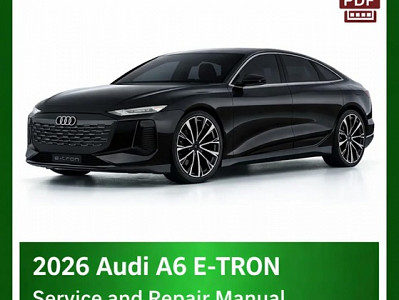 2026 Audi A6 e-tron repair manual