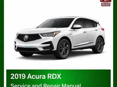 2019 Acura RDX repair manual - VIN specific