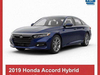 2019 Honda Accord Hybrid repair manual
