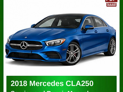 2018 Mercedes CLA250 repair manual