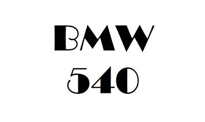 BMW 540 Workshop Manual