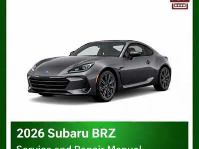 2026 Subaru BRZ Factory Repair Manual