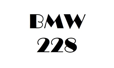 BMW 228 Workshop Manual