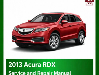 2013 Acura RDX repair manual - VIN specific