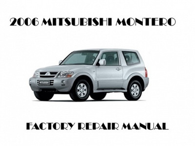 2006 Mitsubishi Montero repair manual
