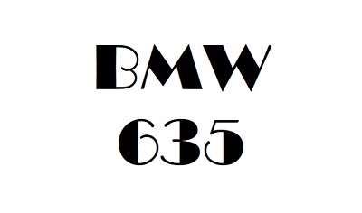 BMW 635 Workshop Manual