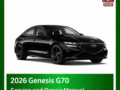 2026 Genesis G70 repair manual