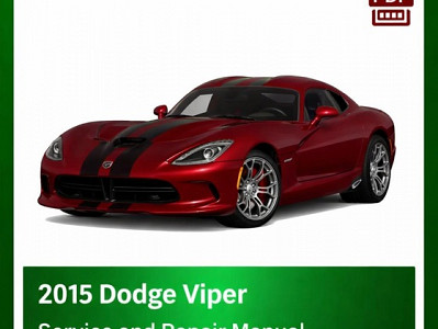 2015 Dodge Viper repair manual