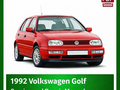 1992 Volkswagen Golf repair manual