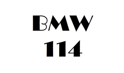 BMW 114 Workshop Manual