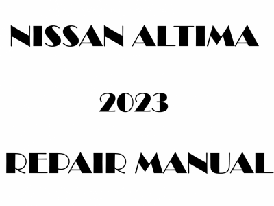 2023 Nissan Altima repair manual