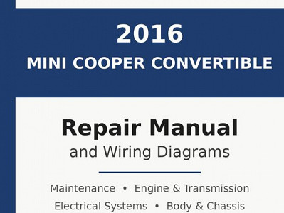 2016 Mini Cooper Convertible repair manual