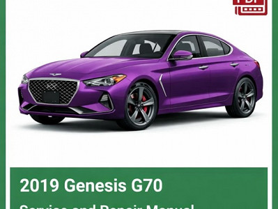 2019 Genesis G70 repair manual