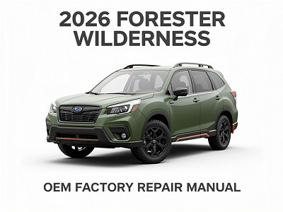 2026 Subaru Forester Wilderness Factory Repair Manual