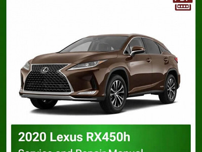 2020 Lexus RX450h repair manual - VIN specific PDF
