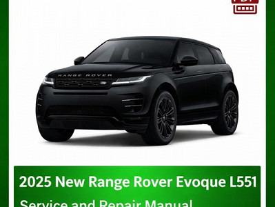 2025 New Range Rover Evoque L551 repair manual