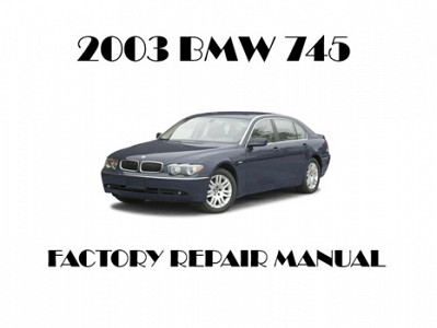 2003 BMW 745 repair manual