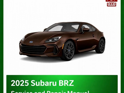 2025 Subaru BRZ OEM Factory Repair Manual