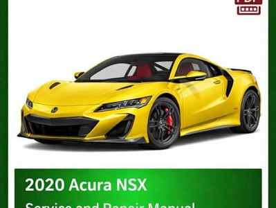 2020 Acura NSX repair manual - VIN specific