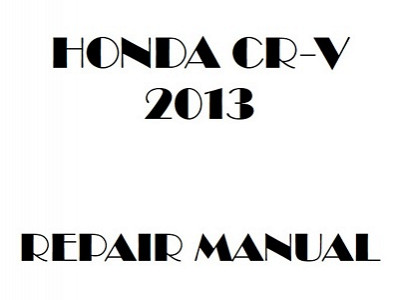 2013 Honda CR-V repair manual