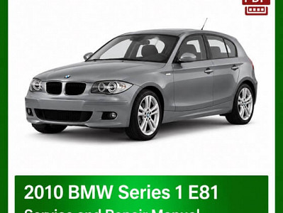 2010 BMW 1 Series E81 repair manual