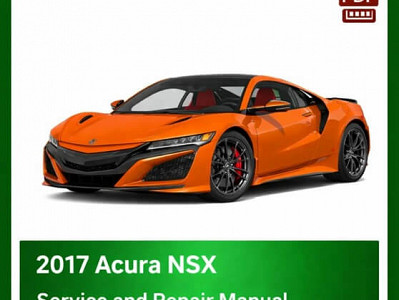 2017 Acura NSX repair manual - VIN specific