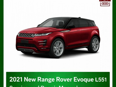 2021 New Range Rover Evoque L551 repair manual