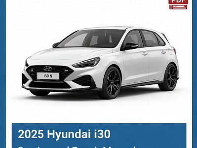 2025 Hyundai i30 repair manual
