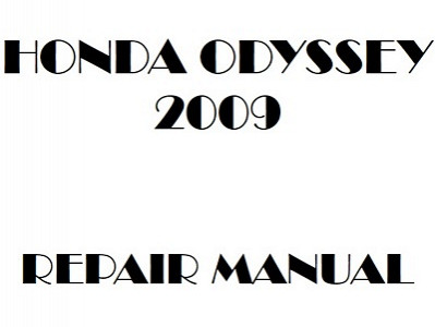 2009 Honda ODYSSEY repair manual