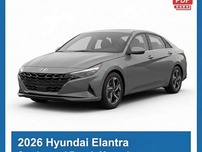 2026 Hyundai Elantra repair manual