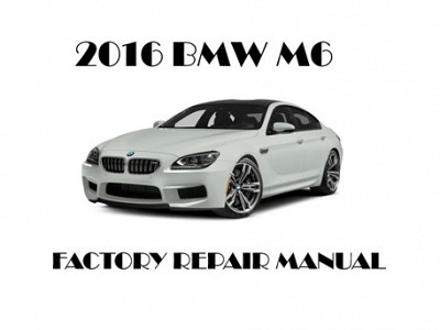 2016 BMW M6 repair manual