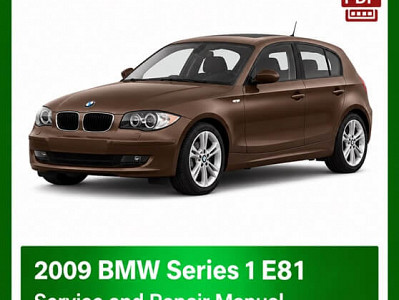 2009 BMW 1 Series E81 repair manual