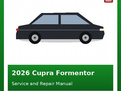 2026 Cupra Formentor repair manual
