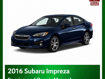 2016 Subaru Impreza repair manual