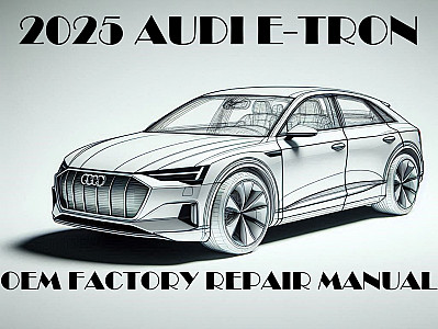 2025 Audi E-Tron repair manual