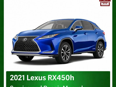 2021 Lexus RX450h repair manual - VIN specific PDF