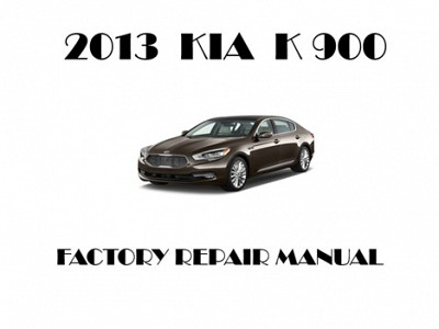 2013 Kia K900 repair manual