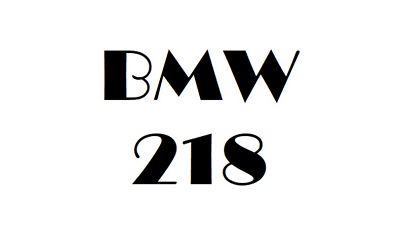 BMW 218 Workshop Manual