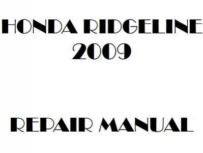 2009 Honda RIDGELINE repair manual