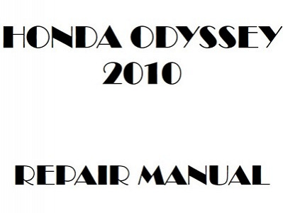 2010 Honda ODYSSEY repair manual