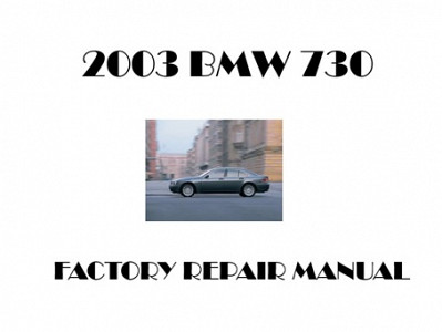 2003 BMW 730 repair manual