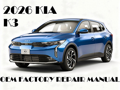 2026 Kia K3 repair manual