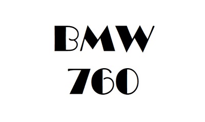 BMW 760 Workshop Manual