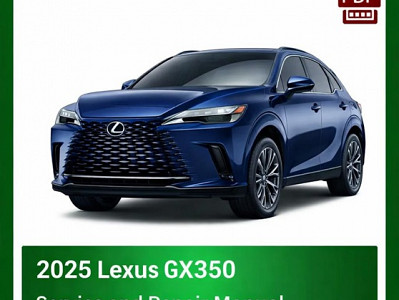 2025 Lexus RX350 repair manual - VIN specific PDF