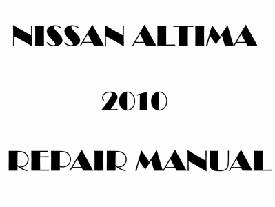 2010 Nissan Altima repair manual