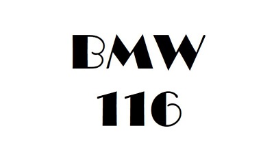 BMW 116 Workshop Manual