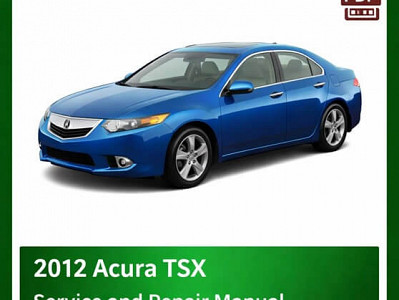 2012 Acura TSX repair manual - VIN specific