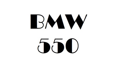 BMW 550 Workshop Manual
