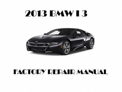 2013 BMW i3 repair manual