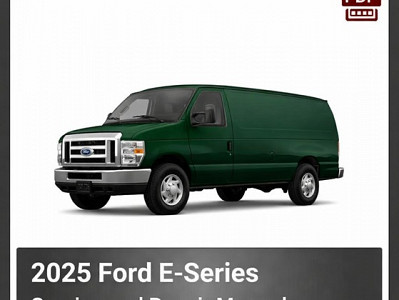 2025 Ford E-Series repair manual
